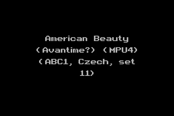 American Beauty (Avantime?) (MPU4) (ABC1, Czech, set 11)