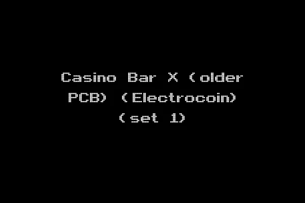 Casino Bar X (older PCB) (Electrocoin) (set 1)
