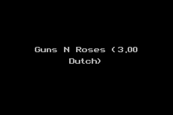 Guns N Roses (3.00 Dutch)