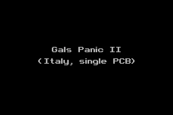 Gals Panic II (Italy, single PCB)