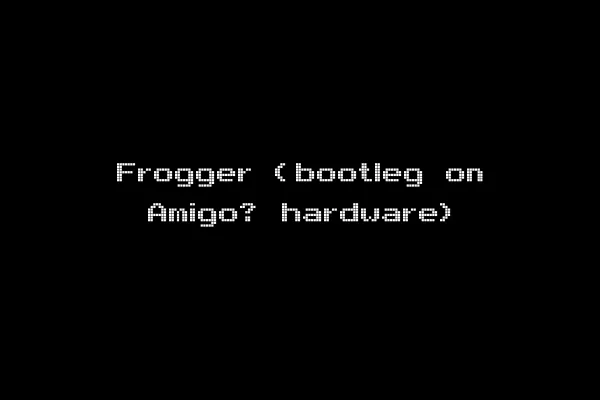 Frogger (bootleg on Amigo? hardware)