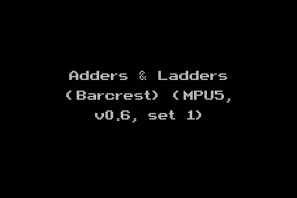 Adders & Ladders (Barcrest) (MPU5, v0.6, set 1)