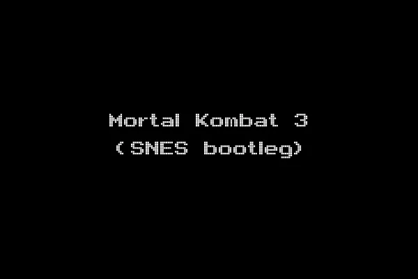 Mortal Kombat 3 (SNES bootleg)