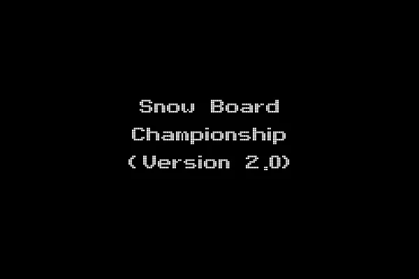Snow Board Championship (Version 2.0)