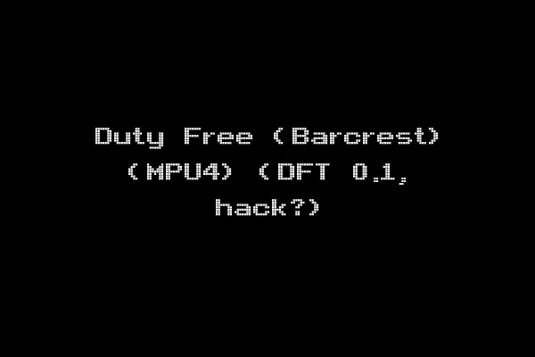 Duty Free (Barcrest) (MPU4) (DFT 0.1, hack?)