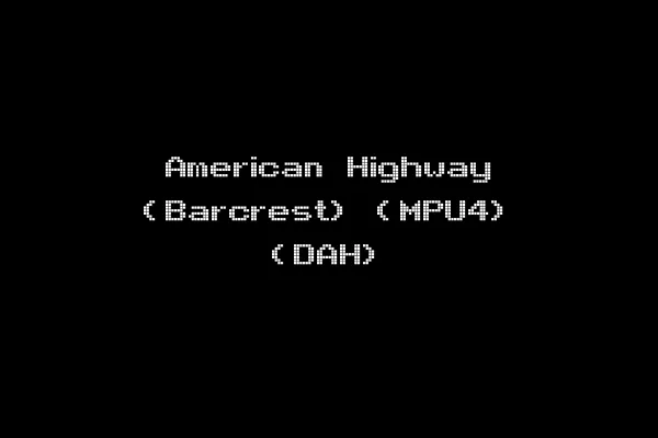 American Highway (Barcrest) (MPU4) (DAH)