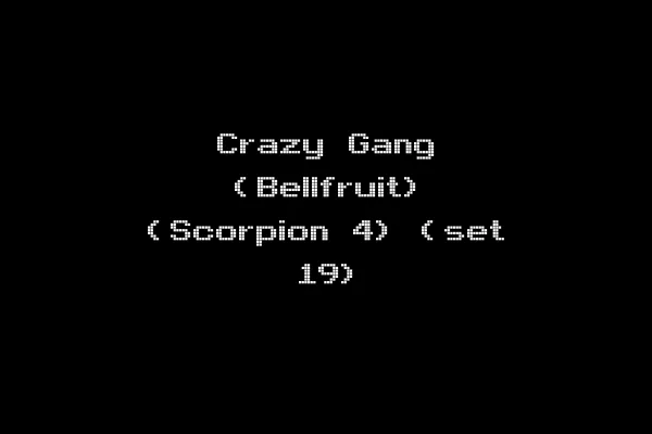 Crazy Gang (Bellfruit) (Scorpion 4) (set 19)