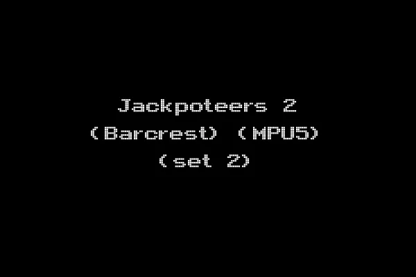 Jackpoteers 2 (Barcrest) (MPU5) (set 2)