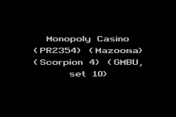 Monopoly Casino (PR2354) (Mazooma) (Scorpion 4) (GMBU, set 10)