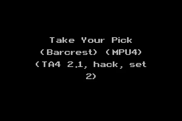 Take Your Pick (Barcrest) (MPU4) (TA4 2.1, hack, set 2)