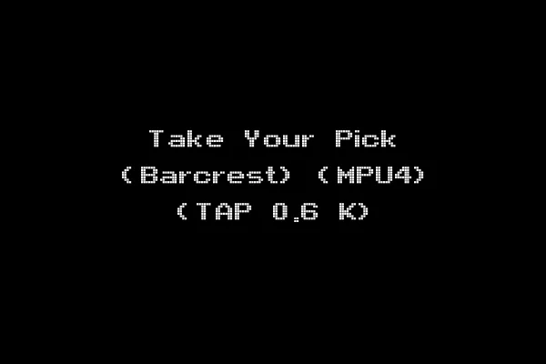 Take Your Pick (Barcrest) (MPU4) (TAP 0.6 K)