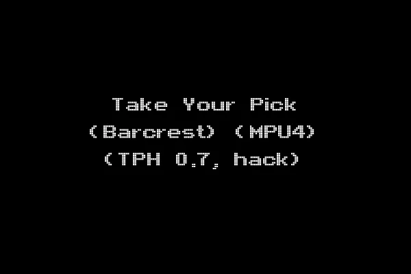 Take Your Pick (Barcrest) (MPU4) (TPH 0.7, hack)
