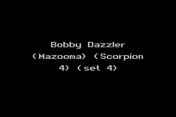 Bobby Dazzler (Mazooma) (Scorpion 4) (set 4)