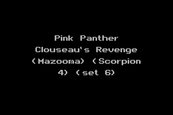 Pink Panther Clouseau's Revenge (Mazooma) (Scorpion 4) (set 6)