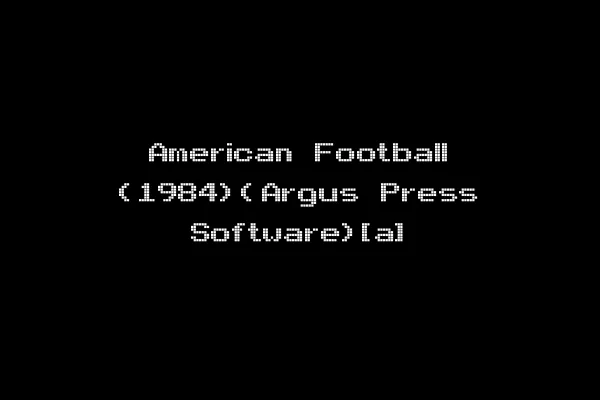 American Football (1984)(Argus Press Software)[a]