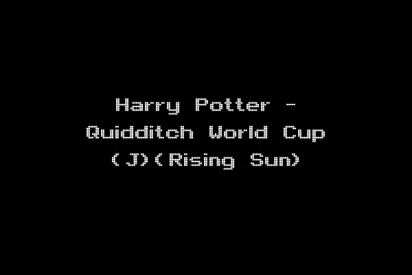 Harry Potter - Quidditch World Cup (J)(Rising Sun)