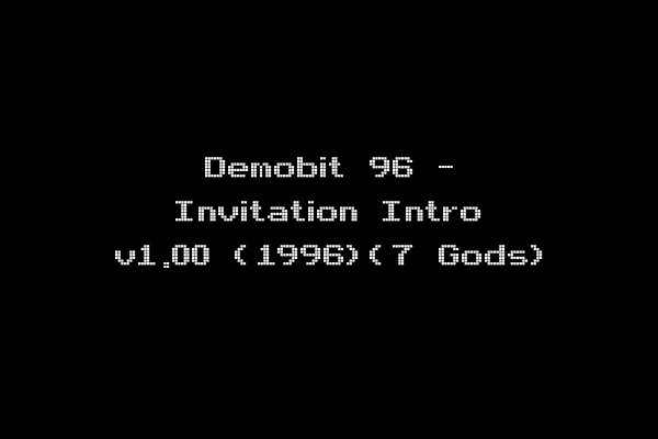 Demobit 96 - Invitation Intro v1.00 (1996)(7 Gods)
