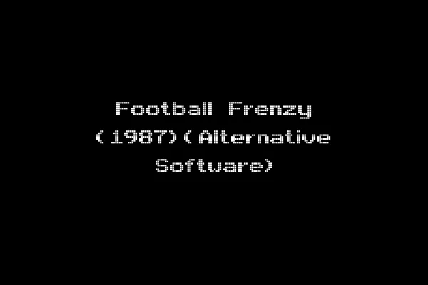 Football Frenzy (1987)(Alternative Software)