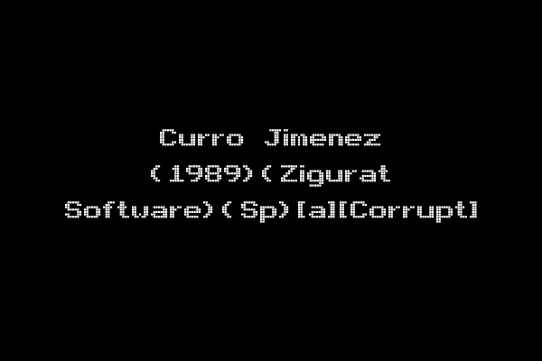 Curro Jimenez (1989)(Zigurat Software)(Sp)[a][Corrupt]