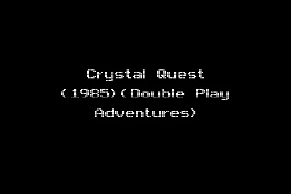 Crystal Quest (1985)(Double Play Adventures)