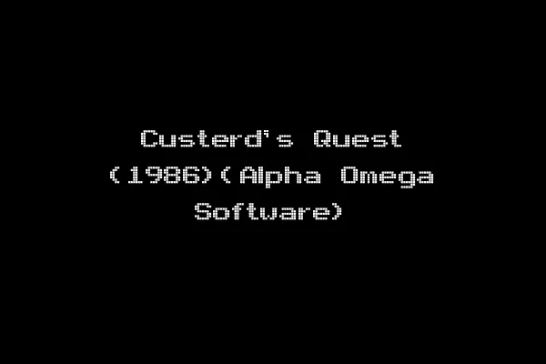 Custerd's Quest (1986)(Alpha Omega Software)