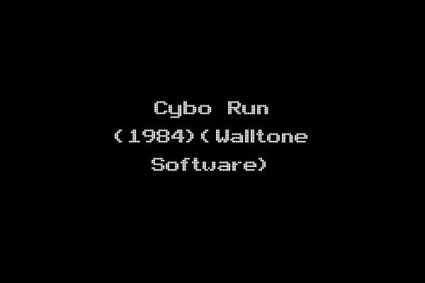 Cybo Run (1984)(Walltone Software)