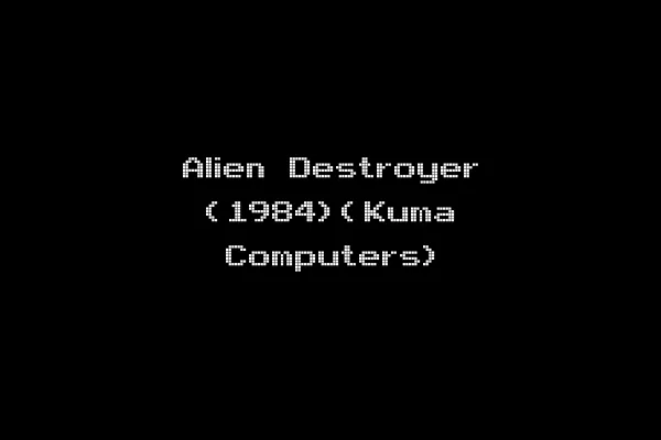 Alien Destroyer (1984)(Kuma Computers)