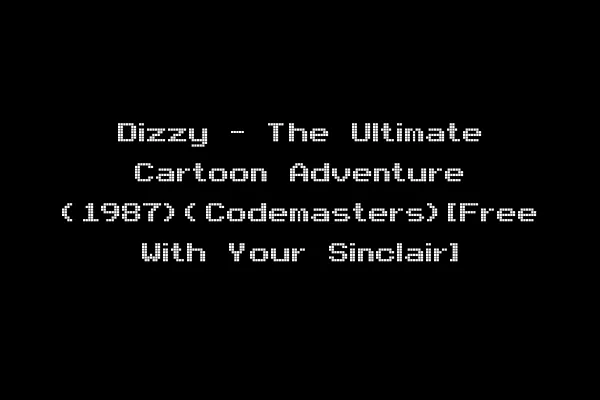 Dizzy - The Ultimate Cartoon Adventure (1987)(Codemasters)[Free With Your Sinclair]
