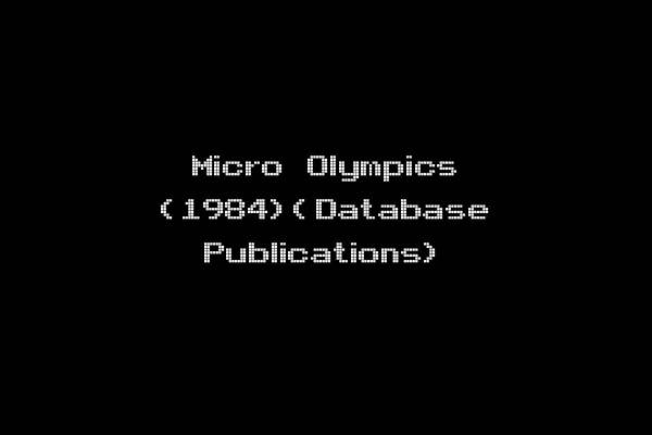Micro Olympics (1984)(Database Publications)