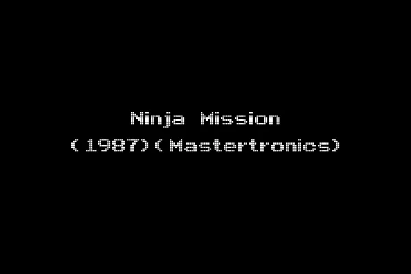 Ninja Mission (1987)(Mastertronics)