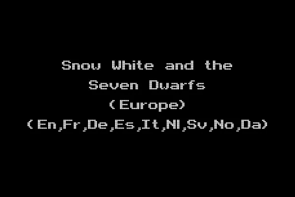 Snow White and the Seven Dwarfs (Europe) (En,Fr,De,Es,It,Nl,Sv,No,Da)