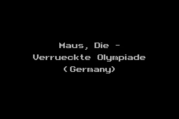 Maus, Die - Verrueckte Olympiade (Germany)