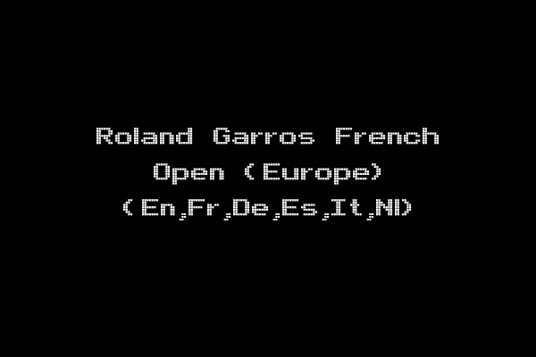 Roland Garros French Open (Europe) (En,Fr,De,Es,It,Nl)