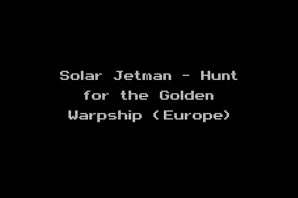 Solar Jetman - Hunt for the Golden Warpship (Europe)