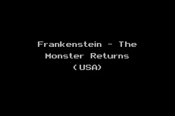 Frankenstein - The Monster Returns (USA)