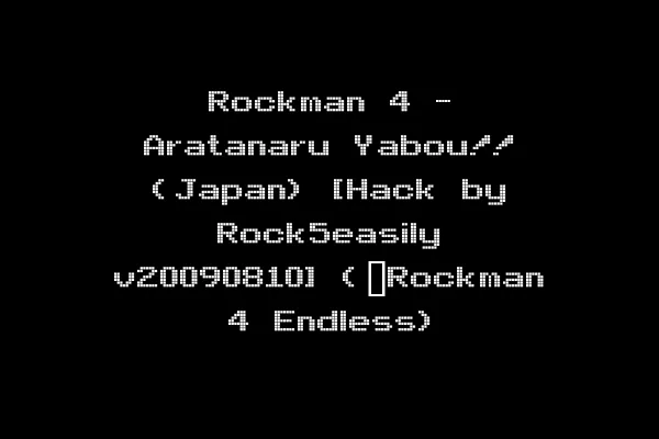 Rockman 4 - Aratanaru Yabou!! (Japan) [Hack by Rock5easily v20090810] (~Rockman 4 Endless)