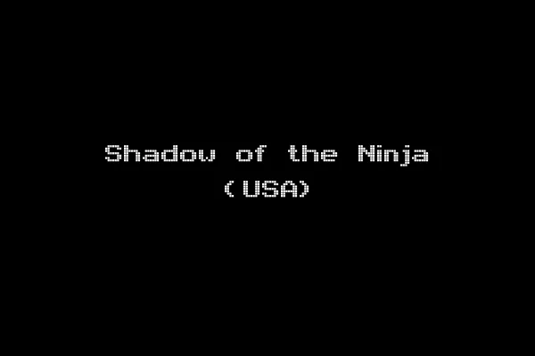 Shadow of the Ninja (USA)