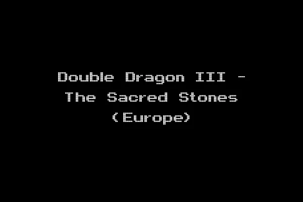 Double Dragon III - The Sacred Stones (Europe)