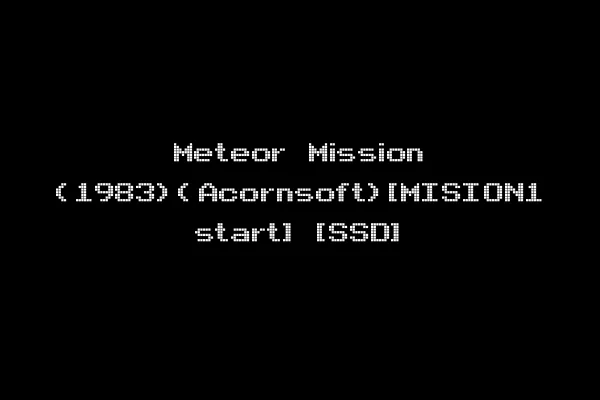 Meteor Mission (1983)(Acornsoft)[MISION1 start] [SSD]