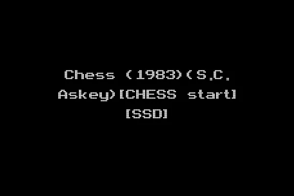 Chess (1983)(S.C. Askey)[CHESS start] [SSD]
