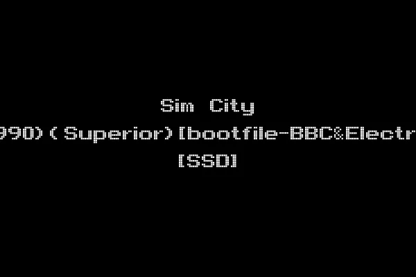 Sim City (1990)(Superior)[bootfile-BBC&Electron] [SSD]