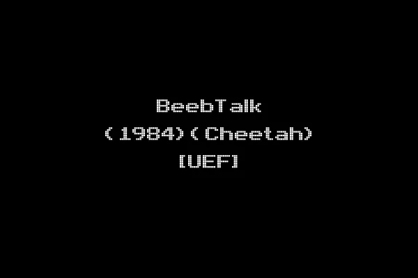 BeebTalk (1984)(Cheetah) [UEF]