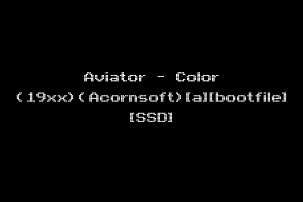 Aviator - Color (19xx)(Acornsoft)[a][bootfile] [SSD]
