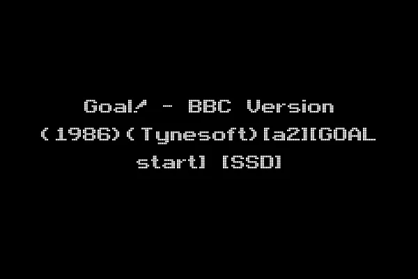 Goal! - BBC Version (1986)(Tynesoft)[a2][GOAL start] [SSD]