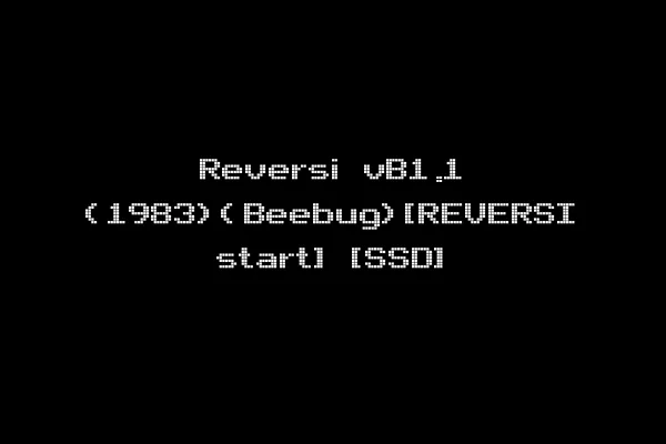 Reversi vB1.1 (1983)(Beebug)[REVERSI start] [SSD]