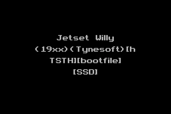 Jetset Willy (19xx)(Tynesoft)[h TSTH][bootfile] [SSD]