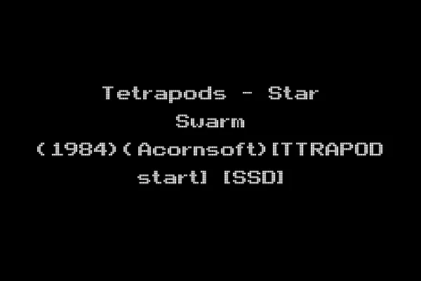 Tetrapods - Star Swarm (1984)(Acornsoft)[TTRAPOD start] [SSD]
