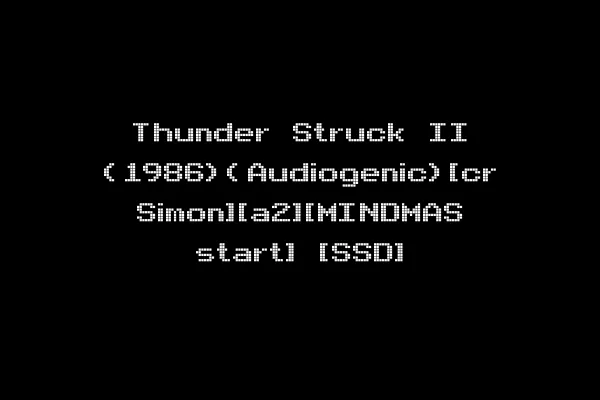 Thunder Struck II (1986)(Audiogenic)[cr Simon][a2][MINDMAS start] [SSD]