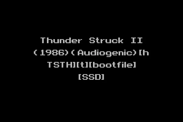 Thunder Struck II (1986)(Audiogenic)[h TSTH][t][bootfile] [SSD]