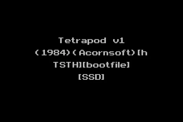 Tetrapod v1 (1984)(Acornsoft)[h TSTH][bootfile] [SSD]